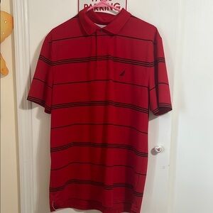 Nautica Men's Red Polo Shirt